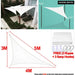 300d Waterproof Sun Shelter Triangle Shade Protection