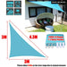 300d Waterproof Sun Shelter Triangle Shade Protection