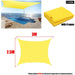 300d Yellow Waterproof Shade Sail Square Rectangle Sunshade