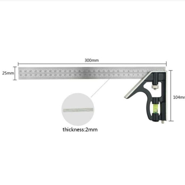 300mm Multifunctional Combination Angle Woodworking Tools