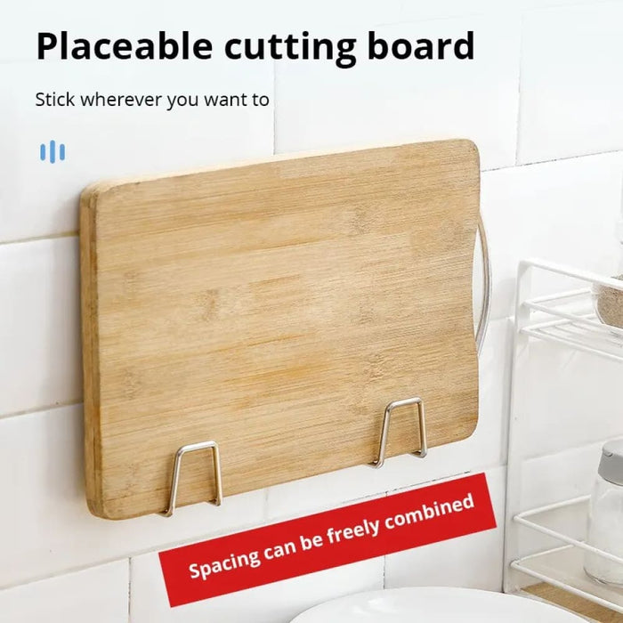 304 Stainless Steel Sink Shelf With Adhesive Hooks