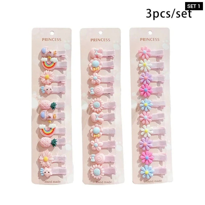 30pcs Set Cartoon Baby Hair Clips Accessories For Children