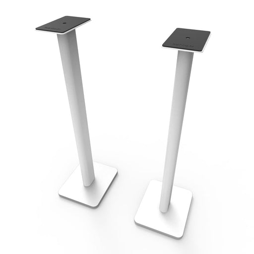 32 Tall Bookshelf Speaker Stands Pair White