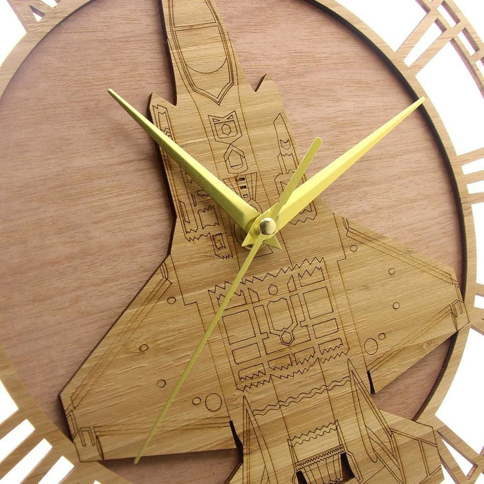 F-35 a Lightning Ii Wooden Wall Clock