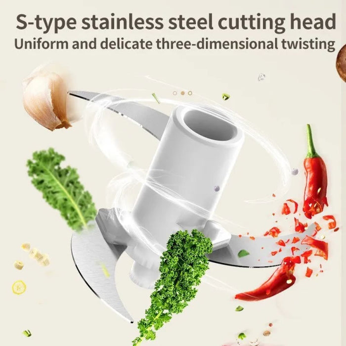 350ml Mini Electric Garlic Press Usb Charging Dual Purpose