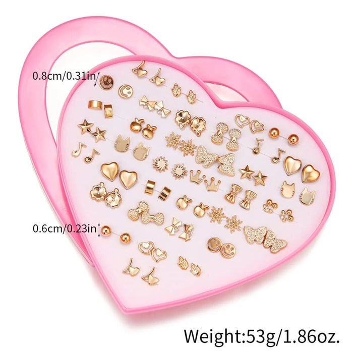 36 Pairs/lot Mini Earrings For Girls