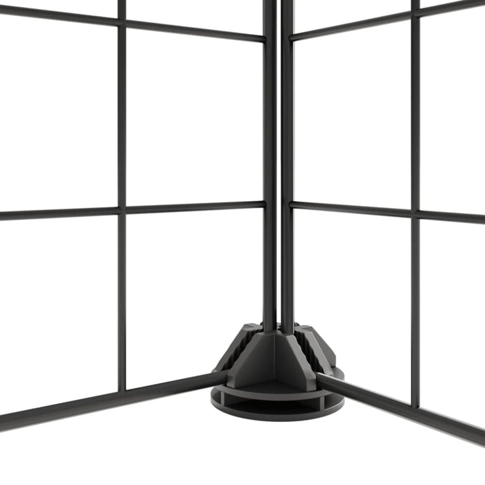 36-panel Pet Cage With Door Black 35x35 Cm Steel Tooabpi