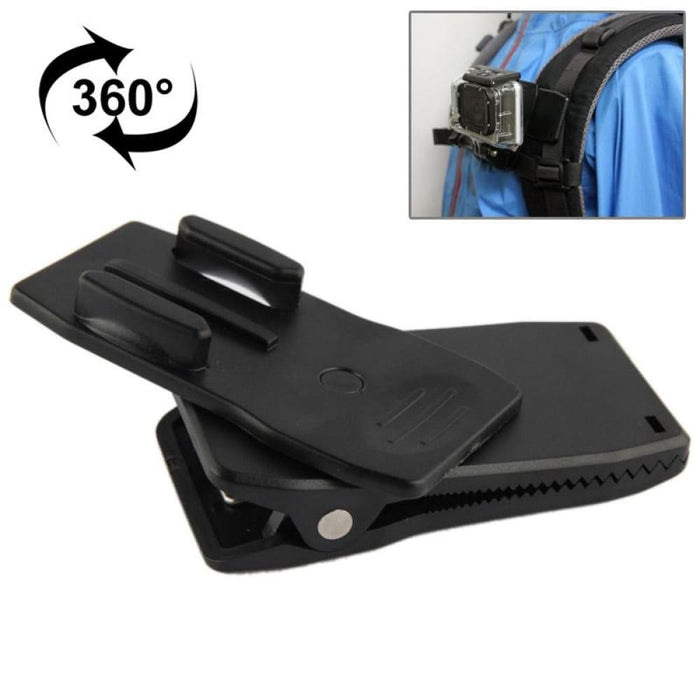 360 Degree Rotation Quick Release Backpack Hat Clip Clamp