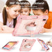 360 Degree Rotation Shockproof Silicone Pc Tablet Case