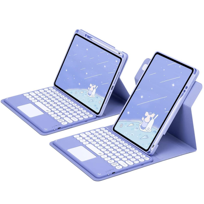 360 Rotatable Bluetooth With Touchpad For Ipad 10.2 / Air