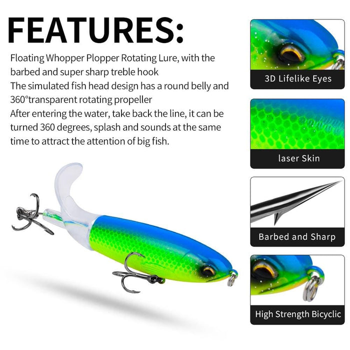 360 Rotating Topwater Propeller Lure 10.5cm/13.5g Colour