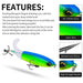 360 Rotating Topwater Propeller Lure 10.5cm/13.5g Colour