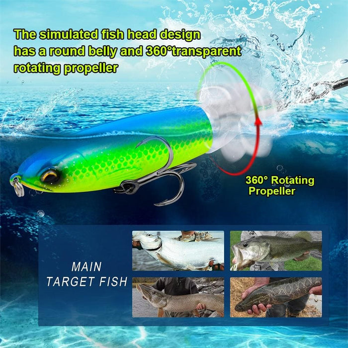 360 Rotating Topwater Propeller Lure 10.5cm/13.5g Colour