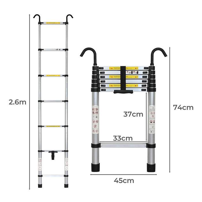 Goslash Picks Telescopic Ladder 7 Step