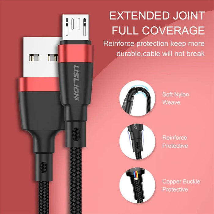 3a Fast Charge Usb Micro Cable For Samsung Xiaomi Android 3m