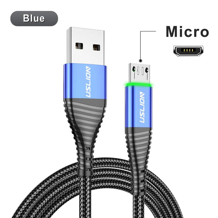 3a Fast Charging Micro Usb Cable For Samsung Xiaomi Android