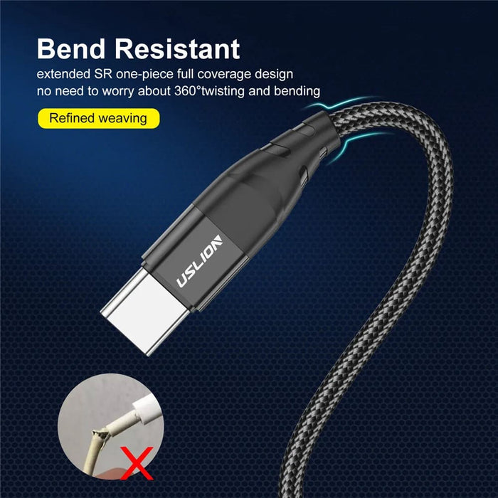 3a Fast Charging Usb c Cable for Samsung S23 Xiaomi Note 10