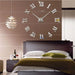 3d Acrylic Wall Clock With Roman Numerals Design Large