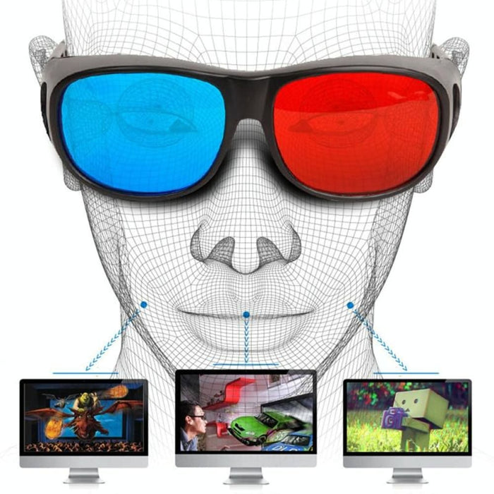 3d Anaglyph Glasses For Gaming Movies