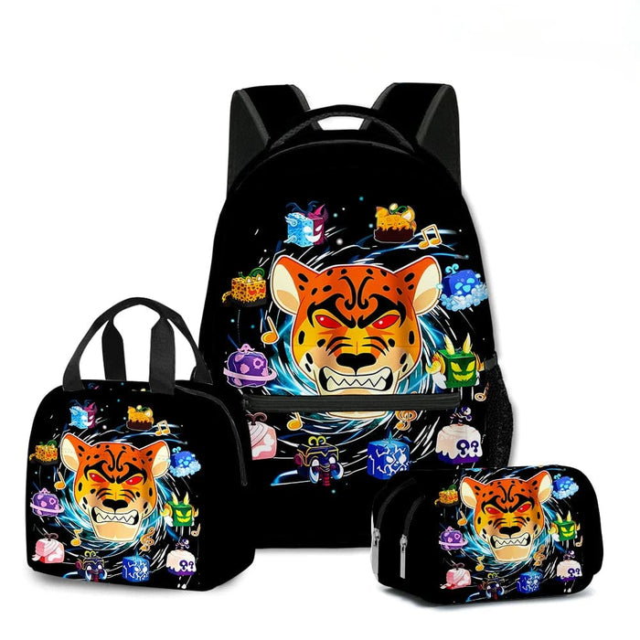 3d Blox Fruits School Bag Set For Students