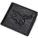 3d Eagle Relief Pattern Mens Short Wallet Casual Credit