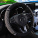 3d Leather Car Steering Wheel Cover 37 38cm Diamond