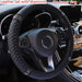 3d Leather Car Steering Wheel Cover 37 38cm Diamond