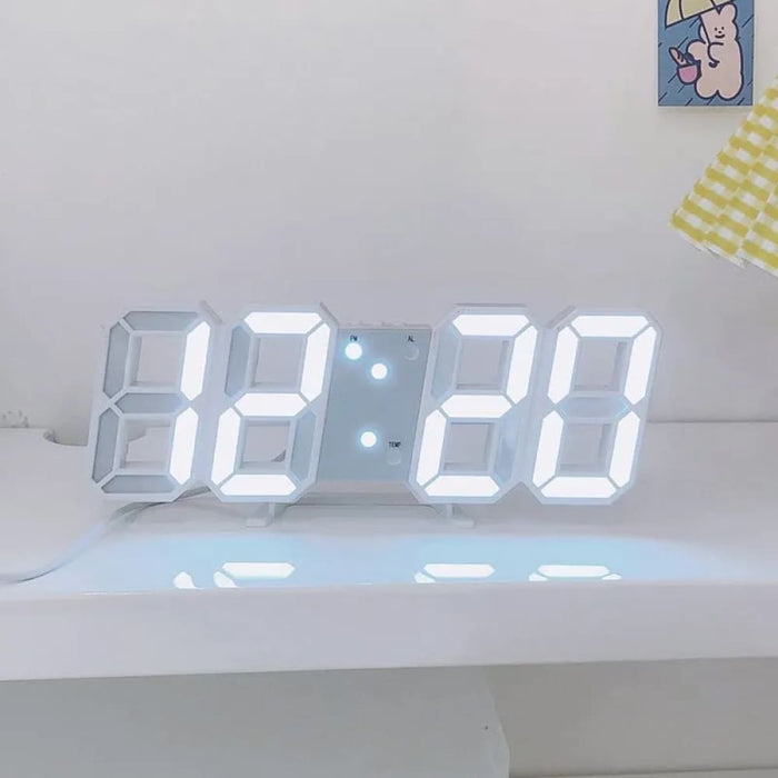 3d Led Wall Clock Usb Plug