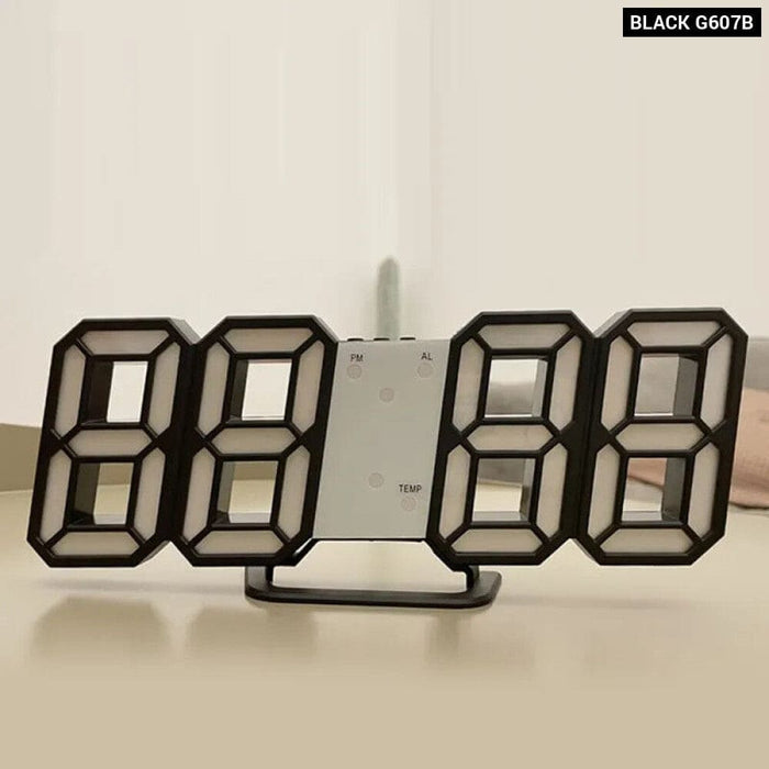 3d Led Wall Clock Usb Plug