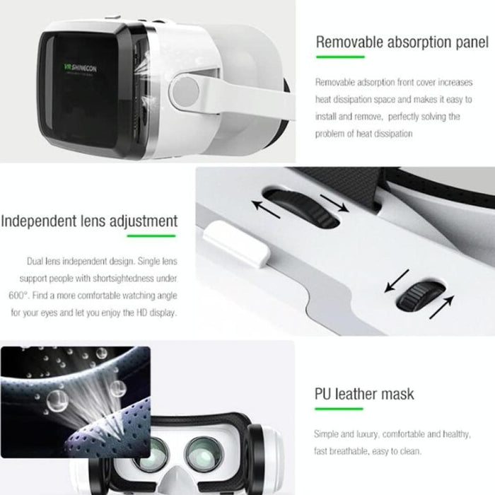 3d Vr Glasses Bluetooth Headset