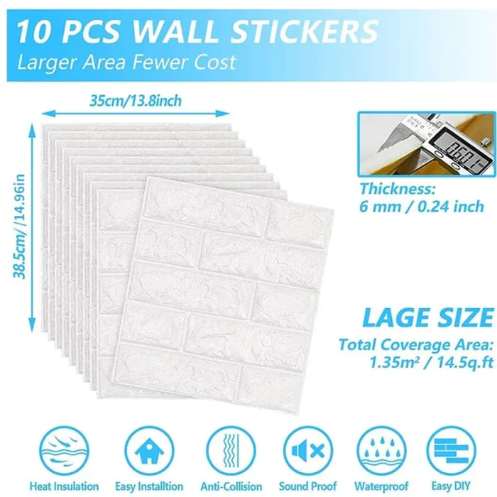 3d Wall Stickers Self Adhesive Anti Collision Decorative