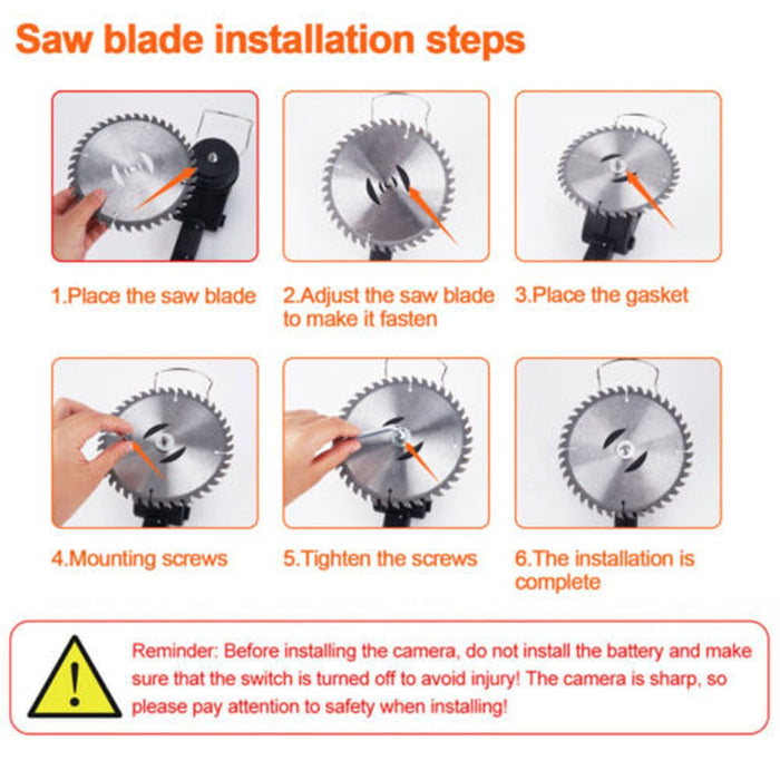 3in1 Cordless Grass Trimmer Lawn Brush Cutter Whipper