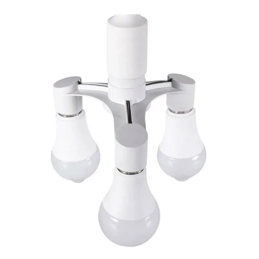 3in1 E27 To Led Bulb Socket Splitter Adapter For Home