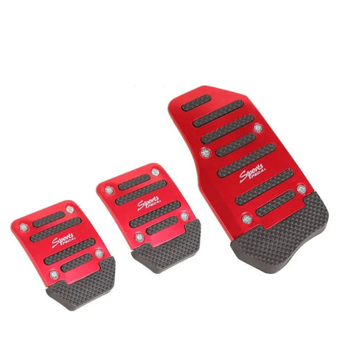 3pcs Aluminum Alloy Anti Slip Automotive Accelerator Pedal