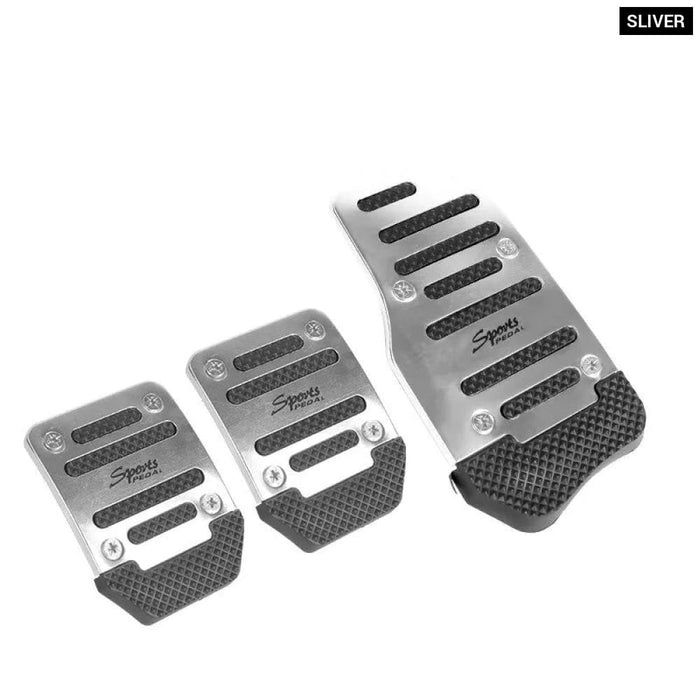 3pcs Aluminum Alloy Anti Slip Automotive Accelerator Pedal