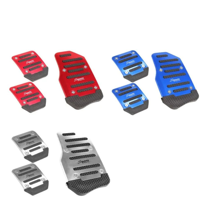 3pcs Aluminum Alloy Anti Slip Automotive Accelerator Pedal