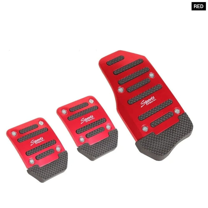 3pcs Aluminum Alloy Anti Slip Automotive Accelerator Pedal