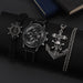 3pcs Set Fashion Mens Calendar Watches Luxury Men Business