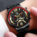 3pcs Luxury Fashion Mens Watches For Men Necklace Bracelet