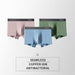 3pcs Modal Men Underwear Boxer Shorts Comfort Antibacterial