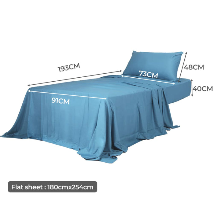 Goslash Picks 3pcs Sinigle Size 100% Bamboo Bed Sheet Set