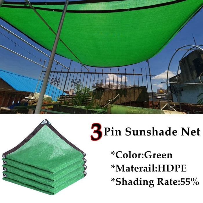 3pin 55% Shading Rate Garden Balcony Sun Shade Net Pergola