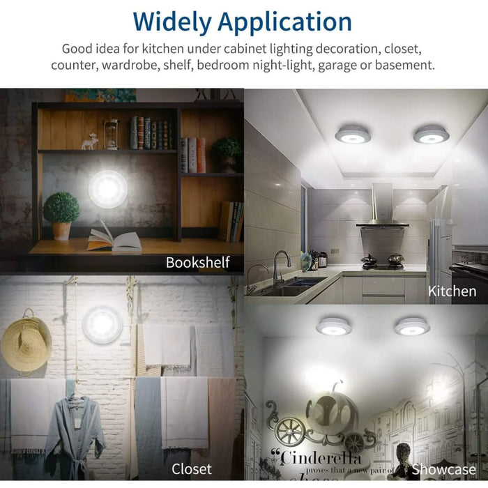 3w Cob Dimmable Under Cabinet Light With Remote Switch