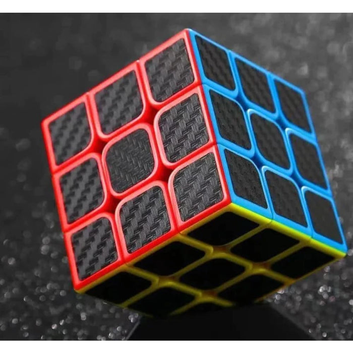 3x3 Carbon Fiber Sticker Magic Cube Professional Speed Cubo