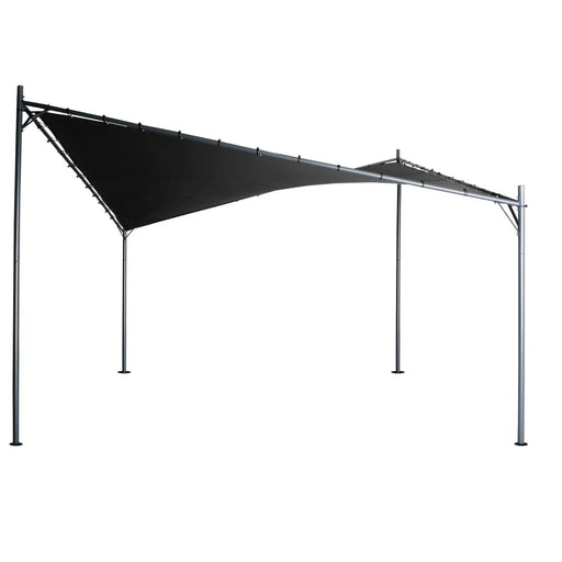 3x3m Butterfly Steel Gazebo - Charcoal