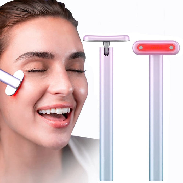 4 In 1 Ems Facial Wand Led Red Light Therapy Massage Tool