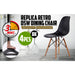 4 Set Black Retro Dining Cafe Chair Dsw Pp