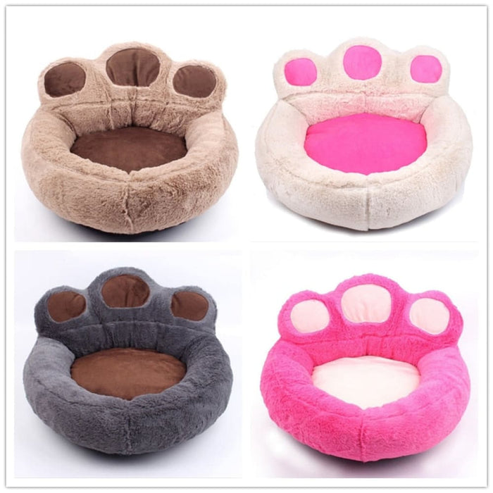 4 Colours Soft Warm Paw Shape Washable Wear Resistant Pet