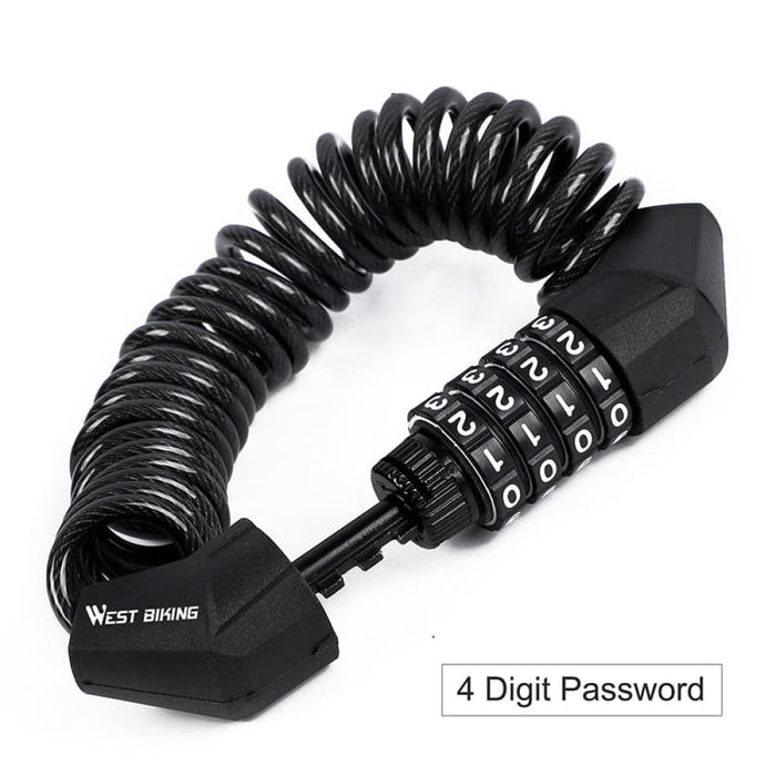 4 Digit Password Mini Helmet Bag Lock