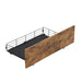 4 Double Bed Frame Storage Drawers Metal Wooden Wood Bonus